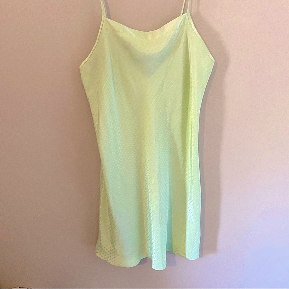 🌿Lime Green Slip Dress